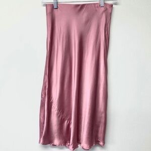 Wilfred Only slip midi skirt 6 PINK